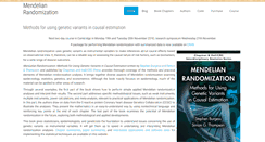 Desktop Screenshot of mendelianrandomization.com