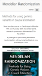 Mobile Screenshot of mendelianrandomization.com